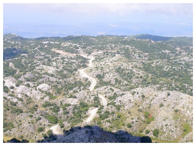 Pantokrator - pohled na ostrov